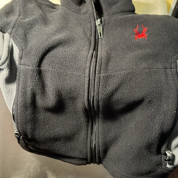 Jacket coat black, Spider web on back and spider on front, size S boy or girl - Picture 4 of 11